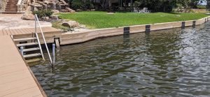 Lake Conroe dock and bulkhead system